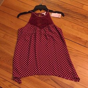 Adorable Candies Red Heart Swing Tank Size Small